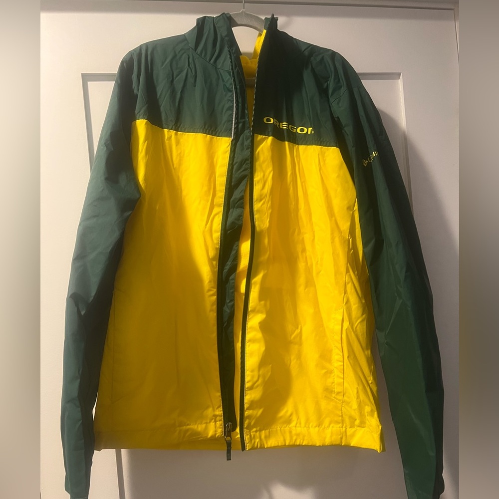 NWT- Kids Columbia Oregon Ducks Windbreaker M